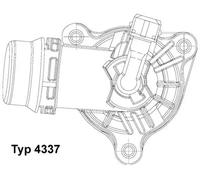 Thermostat 4337.105D BorgWarner (Wahler) for BMW 3 Touring 3 Compact 3 3 Coupe 1