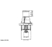 Thermostat 4357.92D BorgWarner (Wahler) for OPEL FIAT SAAB
