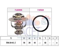 THERMOSTAT COOLANT 7.8444 FOR LEXUS TOYOTA COROLLA/ALLEX/Verso/SPACIO/ALTIS 2.2L