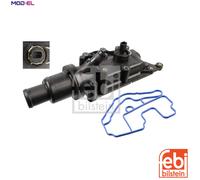 febi bilstein 108756 Thermostat with housing, seal and temperature switch, 1 piece