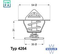 WAHLER 4264.87D Thermostat