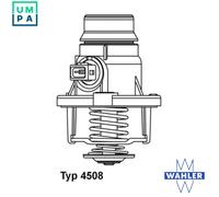 THERMOSTAT COOLANT 4508.101D FOR N62 B36 A 3.6L N62 B40 A 4.0L S63B44A 4.4L 8cyl