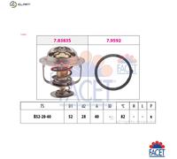 THERMOSTAT COOLANT 7.8383 FOR MAZDA FAMILIA/VI 323/Mk/PROTEGE/ASTINA/F/P 1.8L
