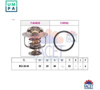 THERMOSTAT COOLANT 7.8383 FOR MAZDA FAMILIA/VI 323/Mk/PROTEGE/ASTINA/F/P 1.8L