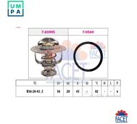 THERMOSTAT COOLANT 7.8444 FOR LEXUS TOYOTA COROLLA/ALLEX/Verso/SPACIO/ALTIS 2.2L