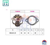 THERMOSTAT COOLANT 7.8693 FOR OPEL CORSA/D/Hatchback/Van ASTRA/J/G/Delvan 1.7L