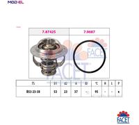 New Thermostat, coolant for AUDI SEAT SKODA VW:A3,A5,Q5,TT,EOS 06J121113