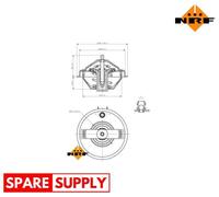 THERMOSTAT, COOLANT FOR VW BEETLE BORA GOLF NRF 725210