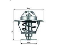 Thermostat, coolant MAHLE TX 86 76D for NISSAN 300ZX (Z31) 3 1984-1987
