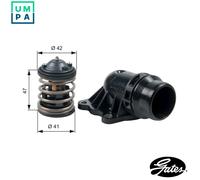 Genuine Gates Engine Cooling Thermostat - TH47487K2