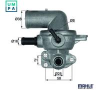 MAHLE ORIGINAL TI 133 88D Thermostat