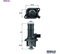 MAHLE ORIGINAL TI 16 105 Thermostat