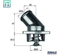 Thermostat TI 3 87 MAHLE for OPEL DAEWOO