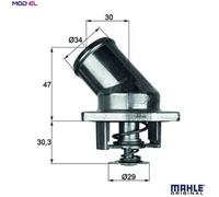 Mahle Original Thermostat TI 3 87 – 87°C Coolant – Fits DAEWOO/OPEL 1.8–2.0L