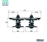THERMOSTAT COOLANT TX 32D FOR SCANIA 4/-/series P,G,R,T DC9.12/13/16/11 8.9L