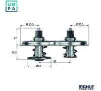 THERMOSTAT COOLANT TX 33 75D FOR SCANIA 4/-/series DAF DC11.01/03/02/04 10.6L