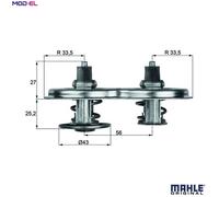 THERMOSTAT COOLANT TX 33 88D FOR SCANIA 4/-/series DAF DC11.01/03/02/04 10.6L
