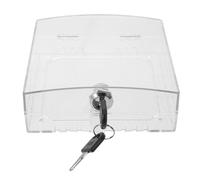 Thermostat Cover with Keyed Lock Box for Wall Mounted HVAC | Acrylic See through Design, Vent Holes and Screws Included, for Ac Panels in Offices and Rental Units