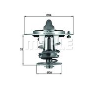 Thermostat for Hyundai Sonata Nissan Terrano - Behr TX7282 OE 2120005D10