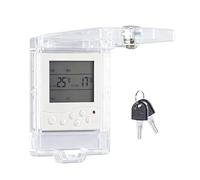 Thermostat Guard Panel,Transparent Dust Splash Protection | Central Thermostat Cover Panel,for Business Building Hotel Guest Room Shared Apartment Vacation Home
