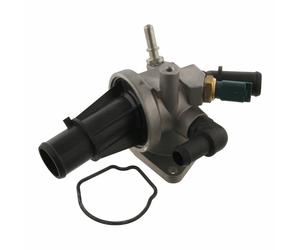 Thermostat Housing Inc Temperature Switch & Seal Fits Lancia Musa Yps Febi 33956