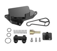 Thermostat Housing Oil Cooler Thermostat Housing Upgraded Adapter Fit For N54 N55 E90 E92 E93 E91 335i E82 E88 135i 1M X1 E84 35i Coolant Thermostats Housing