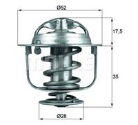 Thermostat TX 119 82D MAHLE for ROVER HONDA ACURA