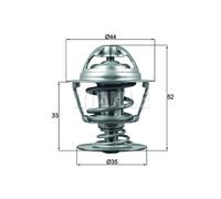 MAHLE ORIGINAL TX 173 88D Thermostat