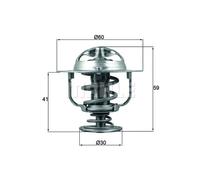 MAHLE ORIGINAL TX 177 82D Thermostat