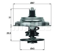 Thermostat Insert MAHLE TX 23 79D Quality MAHLE Genuine UK Stock