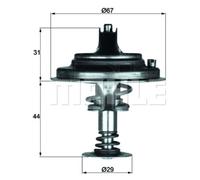 Thermostat Insert MAHLE TX 26 71D Quality MAHLE Genuine UK Stock