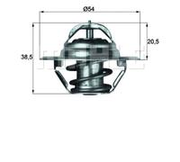 Thermostat Insert - MAHLE TX 3 79D - Quality MAHLE - Genuine UK Stock