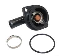 Thermostat Kit with Housing 144F 62C Compatible with | For Marine For Mercruiser Engines 135-300 For HP Replaces 8M0174561 892864T04 18-3631 Engine Cooling System Part Black