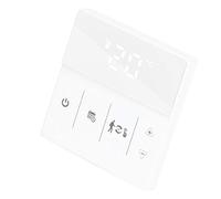 Thermostat LCD Touchscreen Heating Temperature Controller for Hot Water Loading Floor with Children's Lock for the Inner House 1 Thermostat (White)