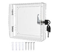Thermostat Lock Box - 6.3x5.91x2.36in Ac Lock Box Cover, Thermostat Guard Cover | Thermostats On Wall with Locks | Locks B0x for Therm0stat On Wall, Therm0stat L0ck Boxes, Ac L0ck B0x C0ver for Home