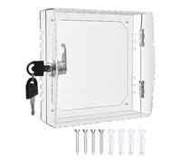 Thermostat Lock Box - Wall Mounted Security Cover with Key Lock | Protects Settings with Sturdy Enclosure for Small Thermostats in Homes, Offices, Schools and Public Buildings, 16x15x6cm