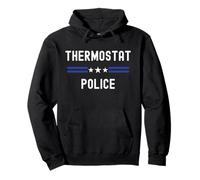 Thermostat Police - Funny Dad Jokes Step Away From The Dial Pullover Hoodie
