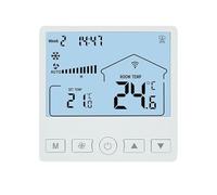 Thermostat, Precision Climate Control, 8.6x8.6x1.3cm, LCD Display Non-Programmable, Digital With Temperature Sensor, Energy Efficient Design, For Home, Heating & Hot Water