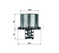 Thermostat THD 1 71 MAHLE for VOLVO FH12 FH16 FL6 FL7 FL10 F12 F16 FS7