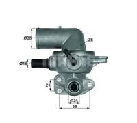 MAHLE ORIGINAL TI 133 88D Thermostat