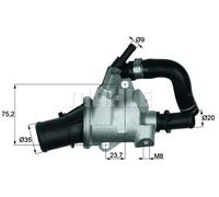 MAHLE ORIGINAL TI 145 88 Thermostat