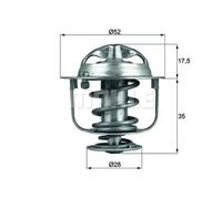 Thermostat TX 119 82D MAHLE for ROVER HONDA ACURA
