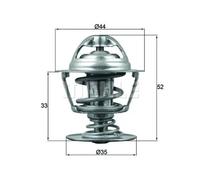 MAHLE ORIGINAL TX 173 88D Thermostat