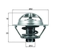MAHLE ORIGINAL TX 175 95D Thermostat