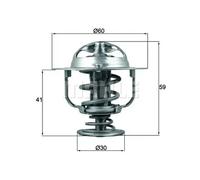 MAHLE ORIGINAL TX 177 82D Thermostat