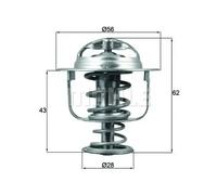 MAHLE TX 197 71D Thermostat