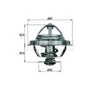 MAHLE TX 27 71D Thermostat