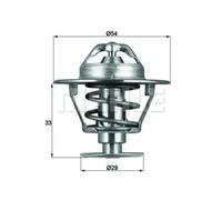 MAHLE ORIGINAL TX 86 76D Thermostat
