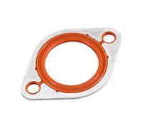 Thermostat Water Neck Housing Gasket, Silicone Thermostat Engine Coolant Water Neck Replacement with 1/8" Aluminum Carrier Compatible with SBC BBC 265 283 305 327 350 383 396 400 427 454 472 500