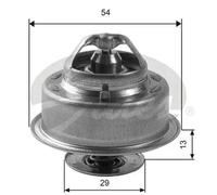 Thermostat without housing TH14488G1 GATES for VOLVO 240 240 Kombi 340-360 740